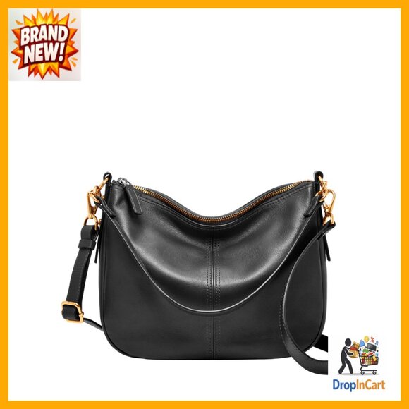 Leather Crossbody Bag Chic Casual Everyday Purse Adjustable Straps Versatile